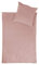 jilda-tex Bio-Bettwäsche Stone-Washed Renforce Lissabon 100% Bio-Baumwolle Knitterlook Stehsaum Bügelfrei Uni Leinen-Optik Bügelfrei Made in Green (Altrosa, 200 x 200 cm)