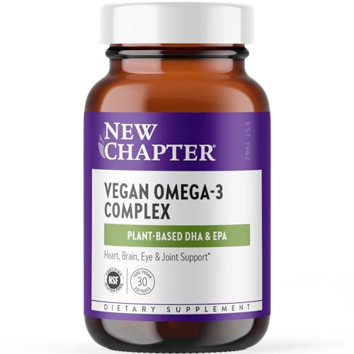 New Chapter Vegan Algae Oil Omega-3 Complex, 30 Softgels