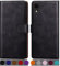 SUANPOT Cover per iPhone XR 6,1 pollici Blocco RFID Portafoglio Slot CarteSupporto Cellulare Magnetica custodia Pelle Sintetica Cover per apple XR Nero