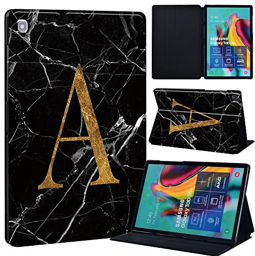 FINDING CASE Fit Samsung Galaxy Tab S5e 10.5 Leather Cover 2019 SM-T720 / T725, PU Flip Leather Smart Lightweight Shell Stand Cover Case for Samsung Galaxy Tab S5e 10.5 2019 (blackmarbleA)