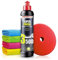 Autopolitur Set: Menzerna Super Finish 3500 Hochglanzpolitur (250ml) - Sorgt für perfekten Spiegelglanz - Exzenter oder Rotation - Auto polieren, Politur, Glanzpolitur, SF3500, Glanzbooster | 6-teilig