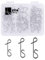 Zite Fishing Knotenlos-Verbinder Set Angeln | 90 Stück No-Knot-Connector in Box | Größen S,M,L | Schnurverbinder als Angelzubehör, no Knot Verbinder, Knotenlosverbinder Angeln