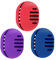 Fauxomor Lot de 3 Respirant Porte-éponge de Maquillage pour les Voyages,Support Eponge Maquillage en Silicone Incassable,étui Portable pour tous Les Types Beauty Blender,Rouge+Bleu+Violette