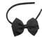 VOCOSTE Nœud Bandeau, Mode Mignon Polyester Serre-Tête pour Adolescent, Noir, 5.9x4.4 Pouce