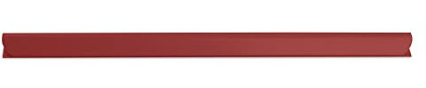 DONAU Universal Klemmschienen / 10 Stück/Klemmschiene DIN A4/ 4mm für circa 40 Blatt/Klemmleiste für Sichtschutzstreifen/Befestigungs-clips/PVC Kunststoff/Rot
