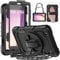 HXCASEAC for Lenovo Tab M8 Case 4th Gen 2023 (TB-300FU) with Screen Protector/Rotating Hand Strap/Sturdy Stand, [3-Layer Protective] Lenovo M8 HD Tablet Case Cover 8 inch 4th Generation, Black