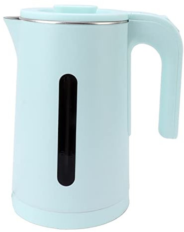 Electric Boiler, Electric Kettle Auto Shut Off Office Large Capacity Double Layer Stainless Steel (Blue)