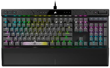 Corsair K70 MAX RGB Magnetic Mechanical Gaming Keyboard - MGX Switch with Adjustable Activation - PBT Double-Shot Keycaps - iCUE Compatible - QWERTY NA Layout - Steel Grey