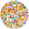 Bric Dodo 50 Stück Cartoons Tierfutter Aufkleber Auto Laptop Telefon Gitarre Skateboard Motorrad Fahrrad Tiere Stickers Set Vinyl Wasserdicht Aesthetic Aufkleber für Jugendliche Kinder Erwachsene