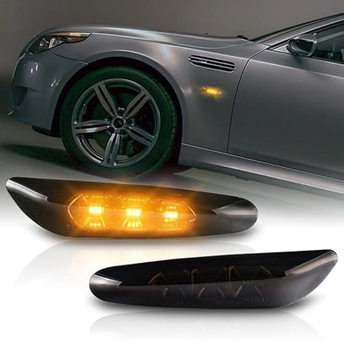 Recambo Led Seitenblinker kompatibel mit BMW 1er | E81, E82, E87, E88 | CAN-Bus Fehlerfrei | SMD - Effizient - geringer Stromverbrauch | hohe Leuchtkraft | leichte Installation