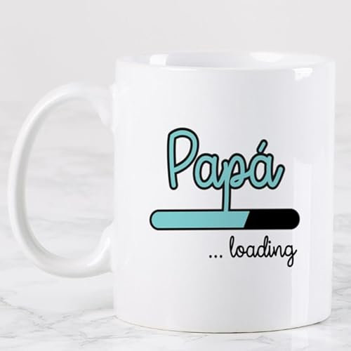 Wanapix | Taza Personalizada Día del Padre | Taza Orginal para Regalar a Papa | Tazas Graciosas | Apto Microondas y Lavavajillas | Futuro Papa