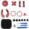 Reemplazo del Joystick del Controlador Xbox One, Joysticks de Metal Profesionales 15 en 1 para el Controlador Xbox One Elite Series 2 (Rojo)