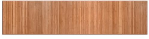 vidaXL Teppich, Bambusteppich Rechteckig, Bambusmatte rutschfest für Wohnzimmer, Läufer Küchenteppich Flurteppich, Modern, Natur 70x300cm Bambus