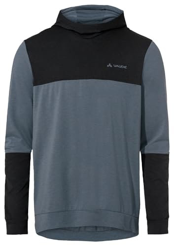 VAUDE Herren Mens Qimsa Hoody T-Shirt, Black/Heron, L EU