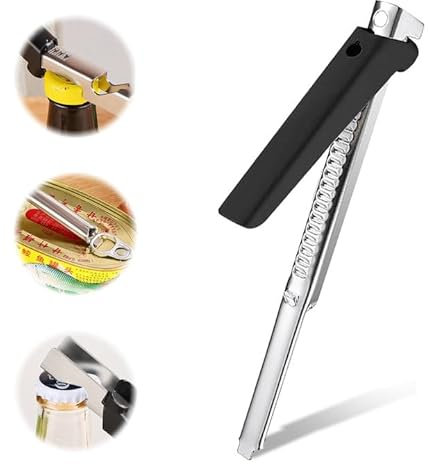 Dosenöffner, Deckelöffner für Schraubgläser, Glasöffner Schraubdeckelöffner, Verstellbarer Dosenöffner, Einstellbarer Dosenöffner Manuell für Senioren, Arthritis-Patienten und Köche