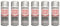 HitlineUK 6 x 400ml Silver Gloss Enamel Spray Paint Wood Metal plastic Crafts Interior Exterior Sliver Paint