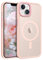 GaoBao für iPhone 14 Hülle, Handyhülle iPhone 14 [Kompatibel mit MagSafe] Durchscheinende Matte Magnetische Stoßfeste Anti-Fingerabdruck Schutzhülle, Handyhülle für iPhone 14 6.1 Case, Rosa