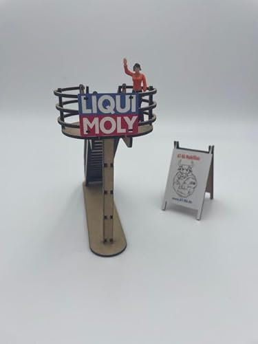 AT-BA Modellbau 220127 Slotcar Deko Flagmans Stand