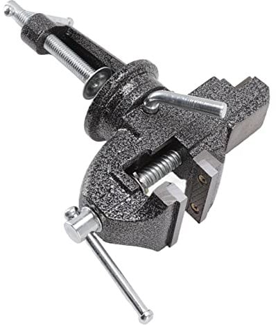 Werkbank, Robuste Mini-Drehtischdrehmaschine aus Stahlguss mit Backen für Arbeiten in Alle Richtungen, Ideal für den Modellbau