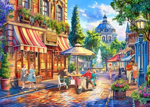 Puzzles 1000 Pieces for Adults jigsaw puzzles for adults 1000 Piece Puzzle Educational Games -British Street View- Decoration Puzzle