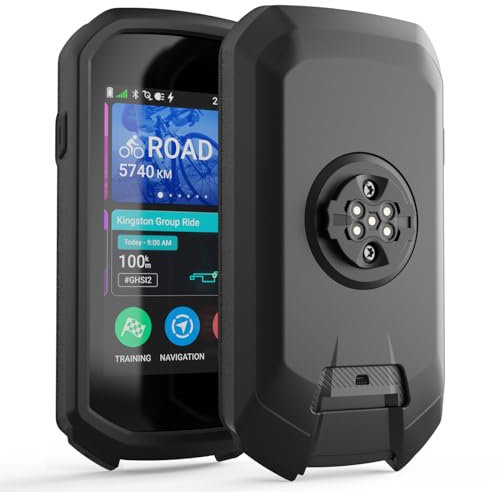 TUSITA Silikon Hülle Kompatibel mit Garmin Edge 1050 Fahrradcomputer - GPS System Zubehör