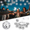 10 LED Discokugel Lichterkette,150cm Disco Ball String Lights,Disco Spiegel Ball Lights,Mini Disco Balls Ornaments Tree Decoration Light,Disco Party Light,Orientalisch Marokkanische Lichterkette