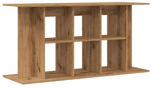 vidaXL - Aquarium Stand / Fish Tank Table, Artisan Oak Finish - Engineered Wood, Multifunctional Storage, 120 x 40 x 60 cm Home Decor