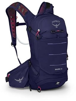 Osprey Raven 10L Damen Mountainbike-Rucksack mit Hydraulik-Reservoir, Deep Fig, Deep Fig, Einheitsgröße, Mountainbike-Rucksack mit Hydraulik-Reservoir