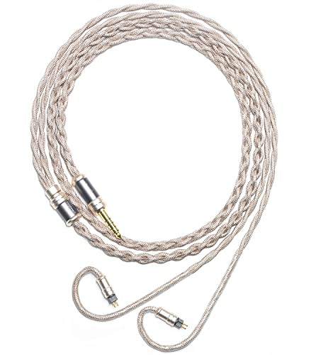 6N Single Crystal Copper 0.78mm 2Pin IEM Cable for MOONDROP Blessing 3 Dusk Variations KADENZ 64 Audio Solo U18t Tia Vision Ears VE2 VE3.2 VE4.2 RE2000 Empire Ears Legend X Earphone Cable (3.5mm Plug)