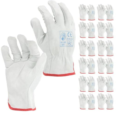 STI Guanto Fiore Vitello Bianco Orlato Ottima Resistenza 11 XXL (Pacco da 12pz)