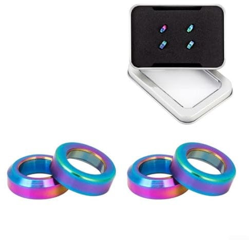 Titanium Brake Caliper Gasket Spacer for MTB Bike M6, High Strength and Rust Resistant (4PCS Colorful)