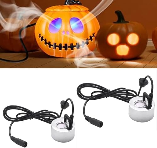 Dytabepl Ultraschall Vernebler, Mini Mist Maker Fogger, Nebelhersteller Luftbefeuchter Mister für Springbrunnen, Teich, Aquarium, Garten Rockery, Halloween Pumpkin und Hexentopf