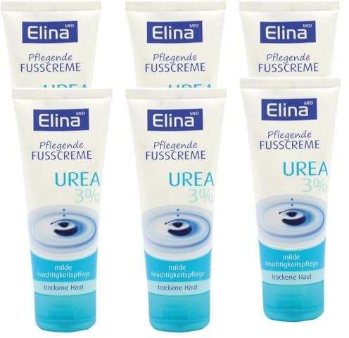 ELINAmed Pflegende Fußcreme mit 3% Urea 6x75 ml