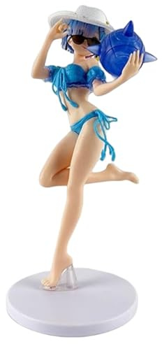 RAM REM Figure, Crystal Ball Anime Swimsuit 23 cm/9.1 Inch PVC Cosplay Model for Anime Fans Gift (A)