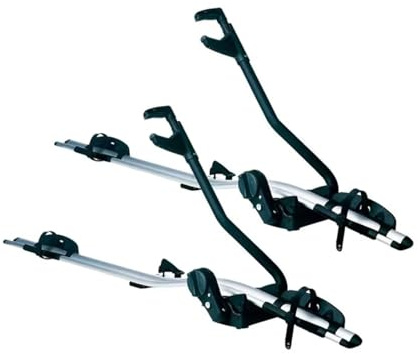 Relingträger Fahrradträger Auto Fahrradhalterung Dach Am Montierter Mountainbike-Träger Einzelrahmen Aus Aluminiumlegierung Dachgepäckträger(2pcs)
