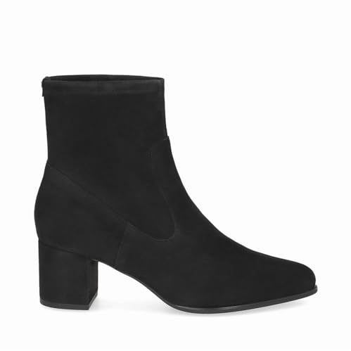 Peter Kaiser Damen - Stiefeletten 75320 Leder Stretch in schwarz Rauleder