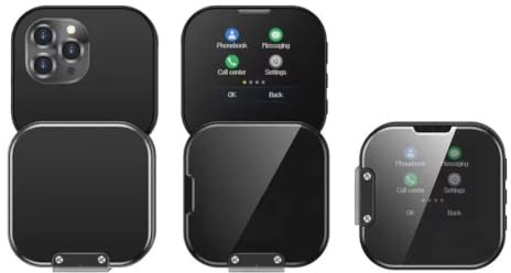LZYWOD Mini-Klapphandy, faltbares Funktionshandy für Kinder mit drehbarem Bildschirm, Dual-SIM Dual Klein Standby, HD 1,69” Touch Kleinstes Klapphandys smart Mini mobil Kinder Fake Handy Telefone