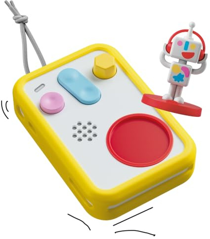 FABA Bundle Cuentacuentos Interactivo para niños y niñas de 0 a 10 años, Personaje Sonoro Faba•Me, Luz de Noche, Juego Educativo, versión en español + Funda Protectora Patapum, Amarillo, Silicona