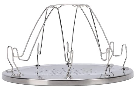 BAFOVY Camping-Toaster für Gasherd, Tragbarer Edelstahl-Brottoaster für Camping, Faltbarer 4-Scheiben-Toaster mit Perforiertem für das Kochen Im Freien, Picknick, BBQ (Brotständer)