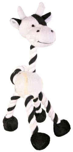 Trixie 3578 4 Tiere mit Tau & Tennisball, Plüsch, 28 cm