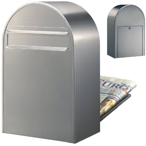 Bobi Classic B Briefkasten Edelstahl (V2A) Zaunbriefkasten