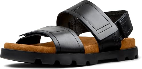Camper, Brutus Sandal, Men Sandal, Black, 42, (EU)
