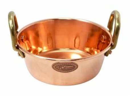 CopperGarden Soßen- & Marmeladentopf 1,2 Liter I Kochtopf aus Kupfer mit 16 cm Durchmesser I großer Topf zum Marmelade kochen I für offenes Feuer & Gas geeignet I ideale Wärmeverteilung