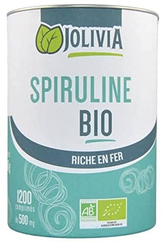 Spiruline Bio - 1200 comprimés de 500 mg | Format Comprimé | Vegan