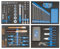 GEDORE TS-147 Werkzeugsortiment in Check-Tool-Modulen 147-teilig