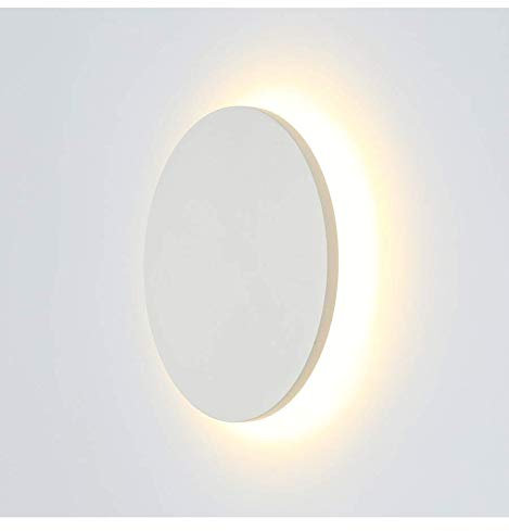 KosiLight - Moderne LED Leuchte für Wände 9W - Lunar - Weiß - 990 lm - Aluminium - IP65 - A