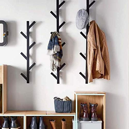 Premium Racks Garderobenleiste und Hutablage – modernes Design – Wandmontage – stilvoll – Schwarz
