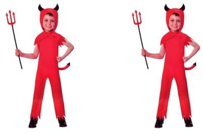 amscan (PKT) (9902726) Child Boys Devil Boy Costume (5-6yr)