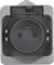 Schneider Electric SC5SHN0212433 Prise de courant 2 pôles + terre en saillie Série Cedar, 3680 W, 230 V, Gris