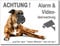 Boxer-Alarm-Video-Schild-3 Größen-Aluminium Verbund-Hund-Tierschild-Warnschild-Hinweisschild (1451-69 -300 x 200 x 2 mm mit Löcher)